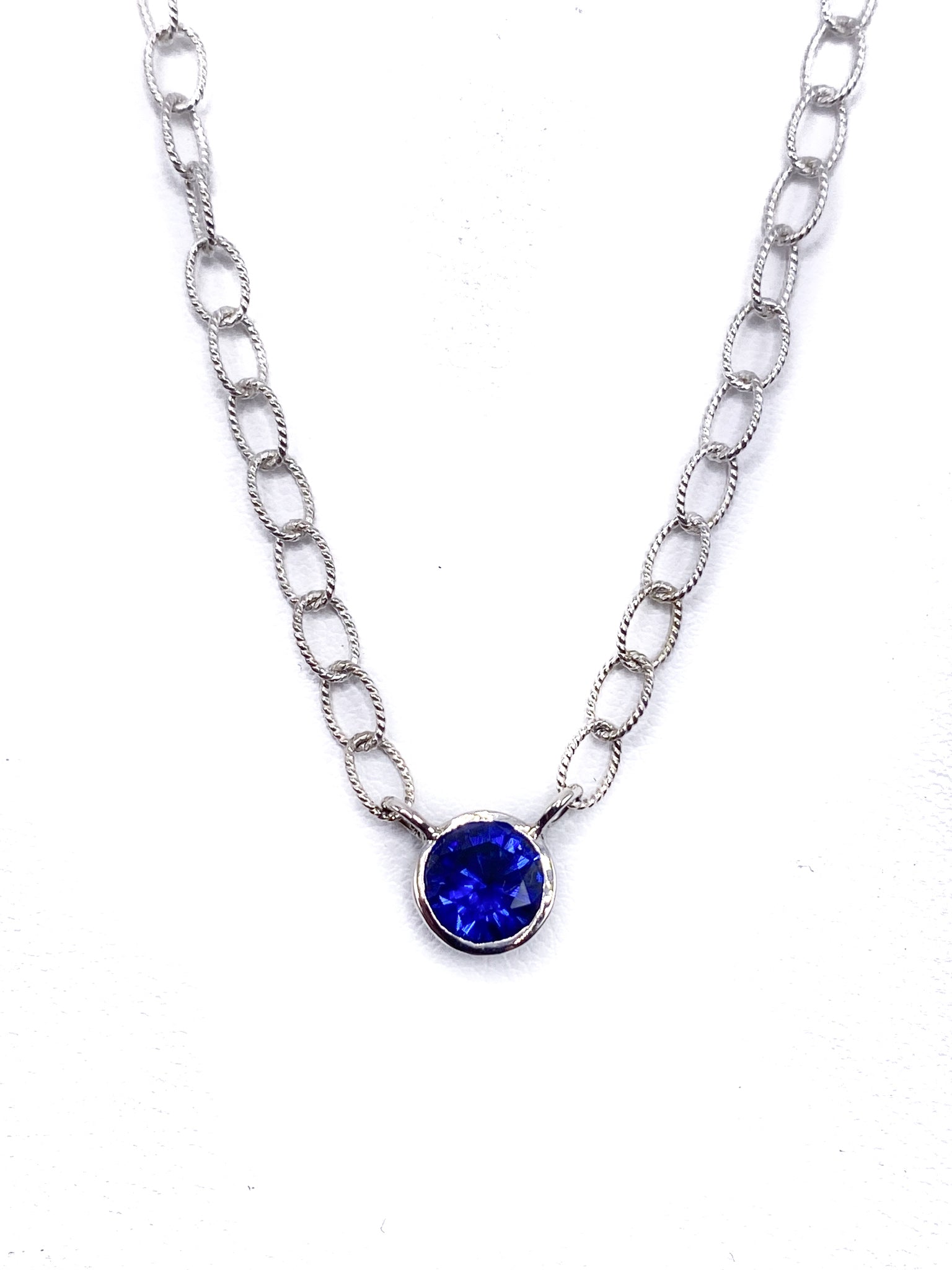 Blue Sapphire Necklace