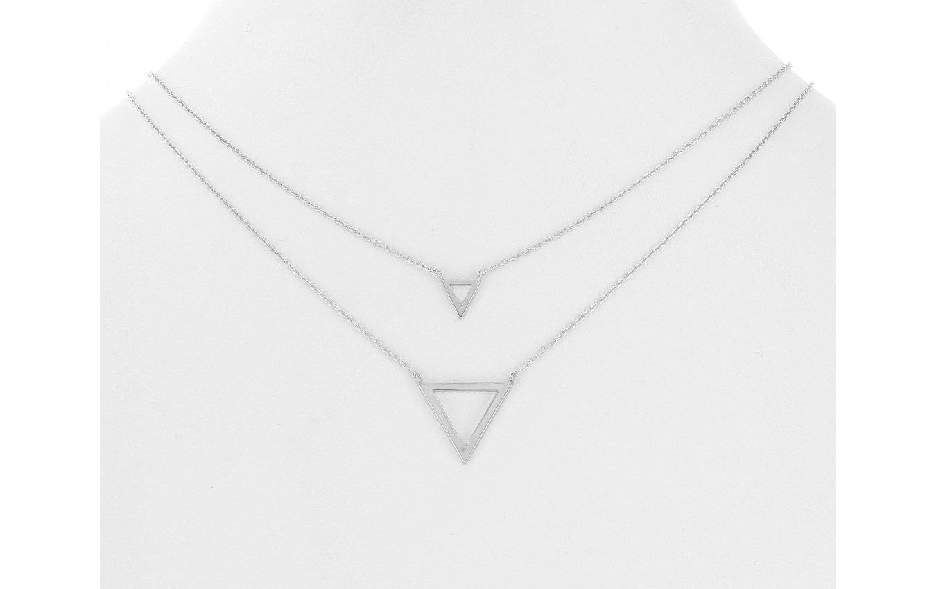 Double Triangle Necklace