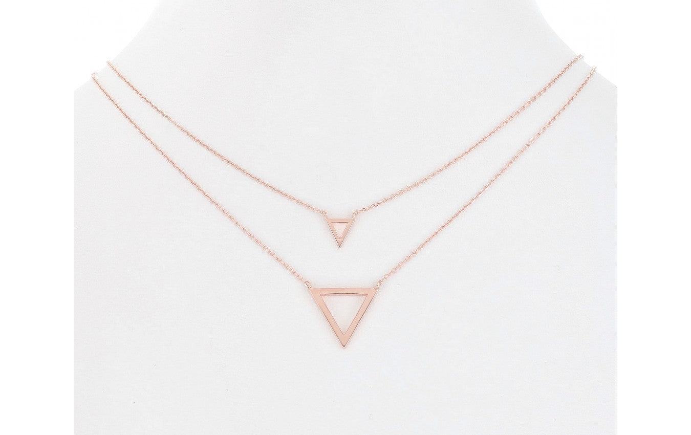 Double Triangle Necklace