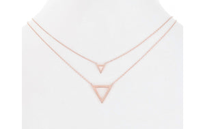 Double Triangle Necklace