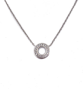 Diamond Circle Necklace